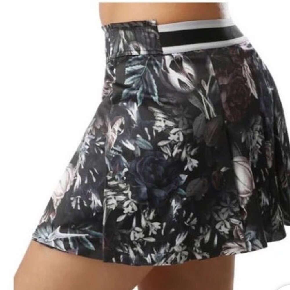 Nike Dark Floral Tennis Skirt